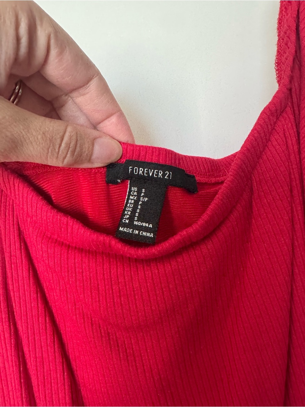 Forever 21 Red Ruffle Off-Shoulder Bodysuit - Picture 3 of 3